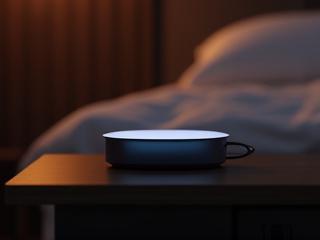 Advanced sleep monitoring device on a nightstand